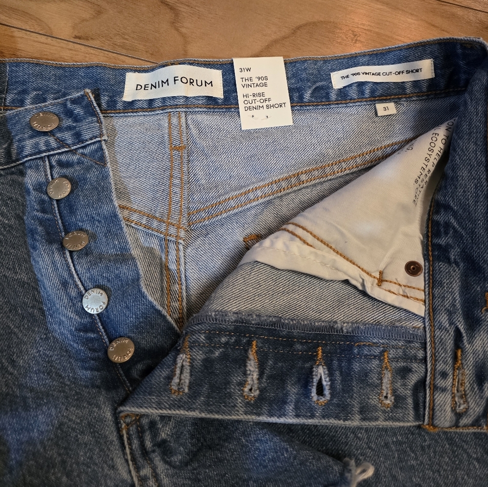 Denim Forum Classic Indigo Women's Jean Shorts